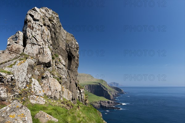 Rocky coast of Mykines