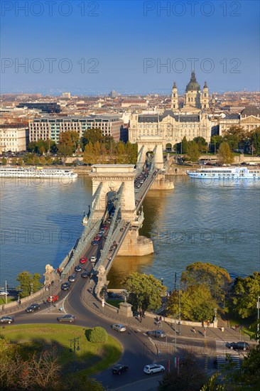 View across the Danube to Pest from the Buda Castle Hill