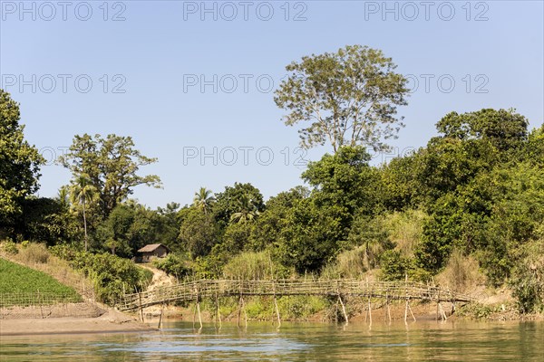 Bridge in the village of the Chin people