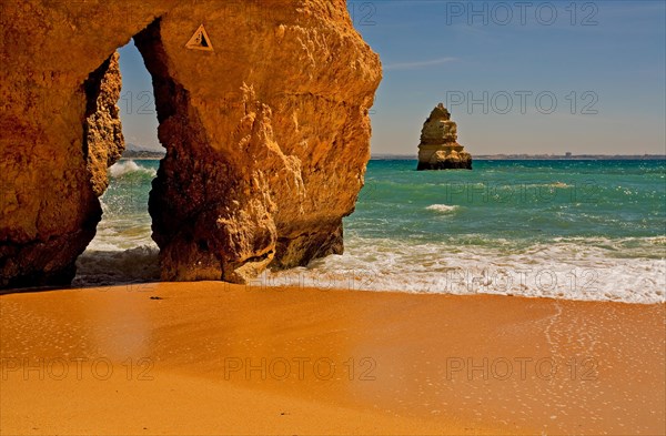 Beach and rocky coast of Praia de Dona Ana