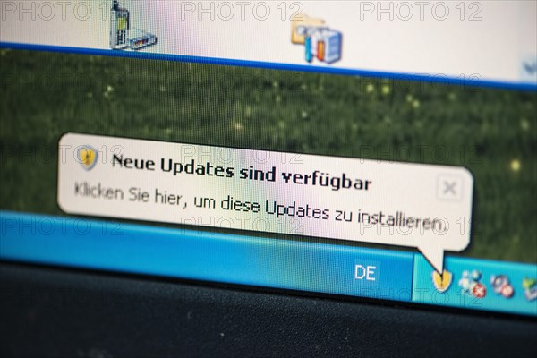 Message on desktop