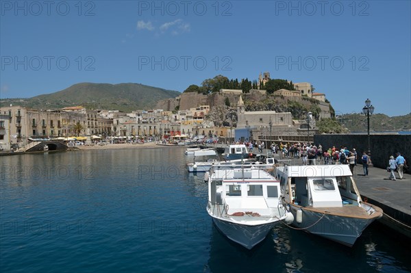 Harbor of Lipari town