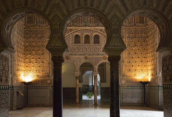 Salon of the Ambassadors in the Alcazar of Seville