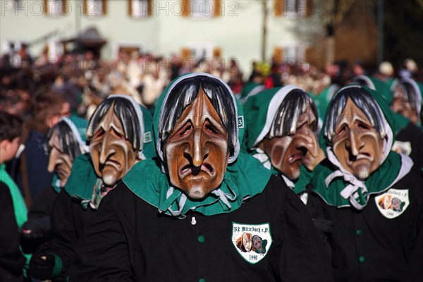 Traditional carnival masks of NZ Mittelbuch