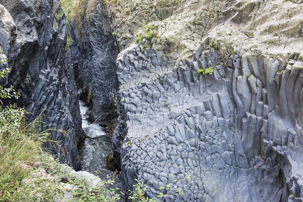 Volcanic basalt formations