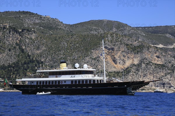 Bilgin Yachts motor yacht M&M at anchor in front of Eze Bord de Mer