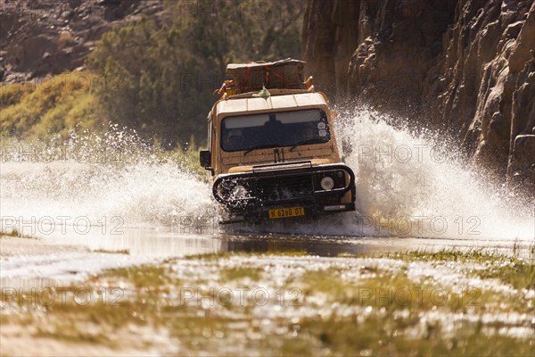 Land Rover during a water crossing