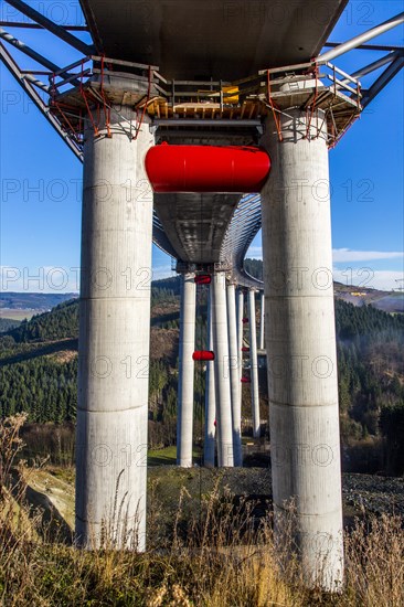 Construction site of the Talbrucke Nuttlar viaduct