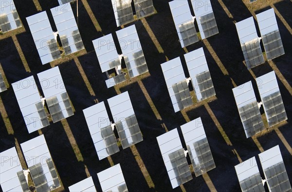 Rows of solar panels