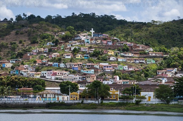 Townscape with colourful houses