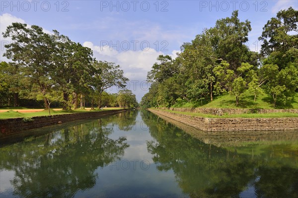 Moat around the grounds of the Lion Rock