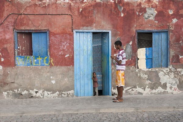 Facade of a house with residents
