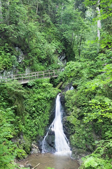 Waterfall in the Lotenbachklamm gorge