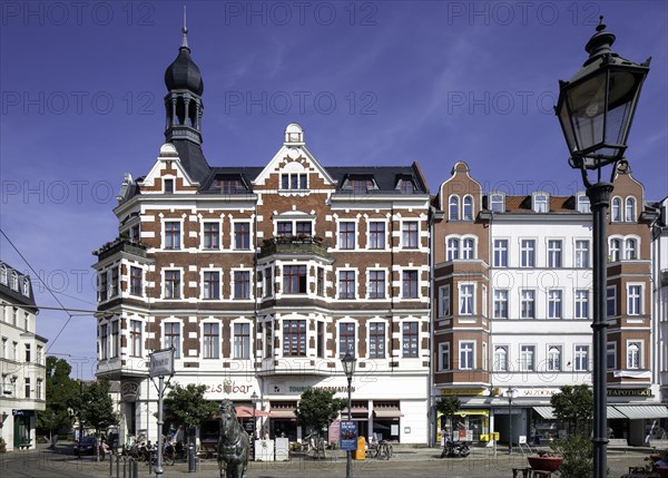 Historic commercial and office buildings on Schlossplatz square