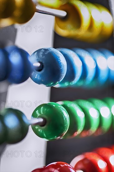 Abacus with colourful beads