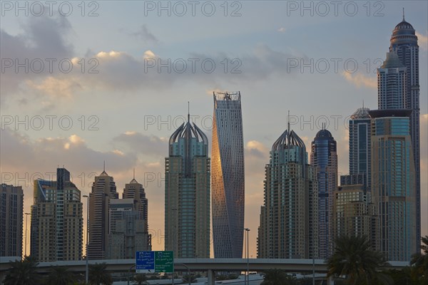 Skyline with Cayan Tower at the center
