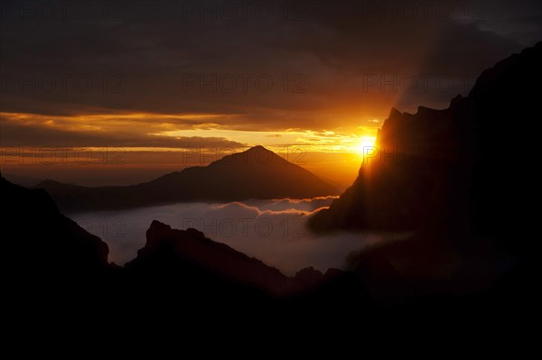 Sunrise in the mountains