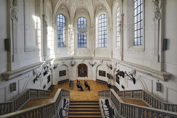 Stairs and windows in the German Hunting and Fishing Museum
