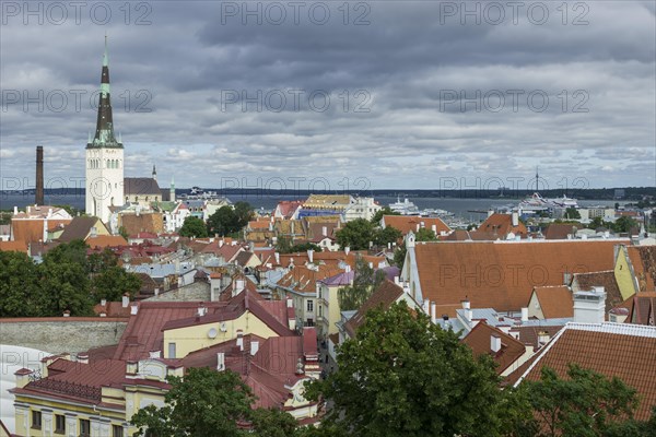 View over the historic town centre towards St. Olaf's Church