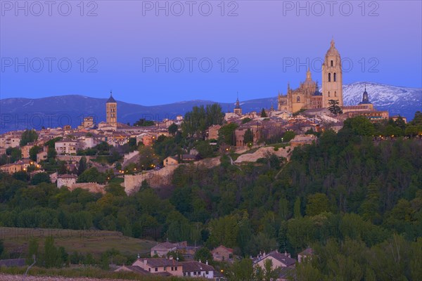 Cityscape with Segovia Cathedral