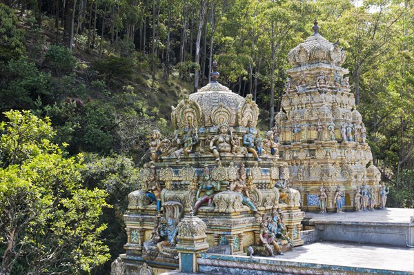 Ornate Gopuram or temple towers with decorations