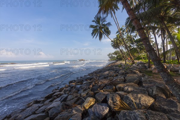 Rocky section of the beach near Maggona
