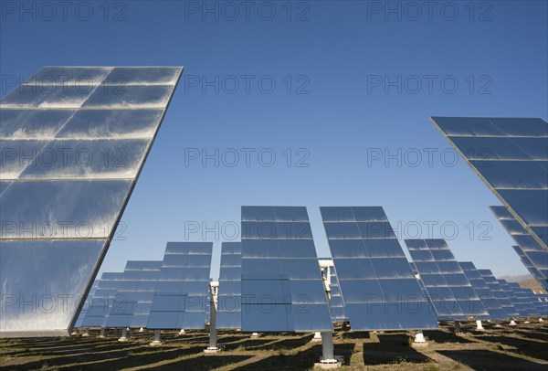 Rows of solar panels