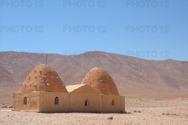 Roadside cafe in Bedouin beehive-style houses