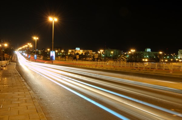 Highway at night