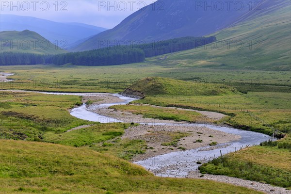 Typical landscape on the Clunie Water