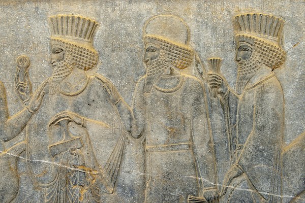 Bas-relief of Persian and Median soldiers on the Apadana Palace