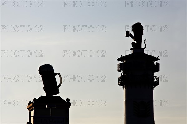 Lowenbrau tower at the Oktoberfest