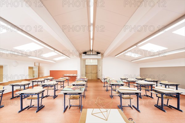 Art room of a middle school