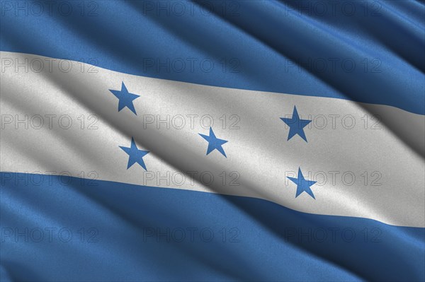 Flag of Honduras waving in the wind