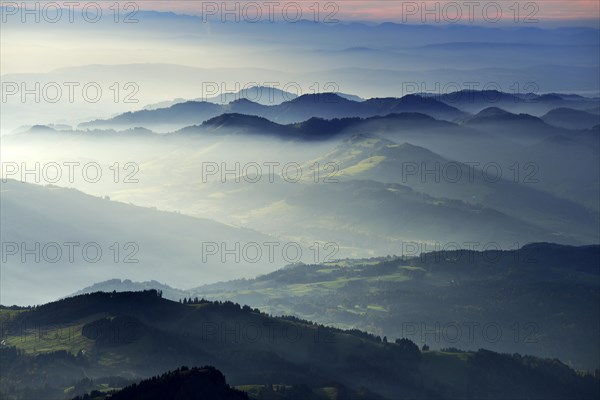 View from Mt Saentis of the Central Alps