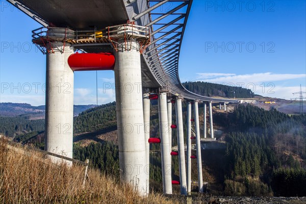 Construction site of the Talbrucke Nuttlar viaduct