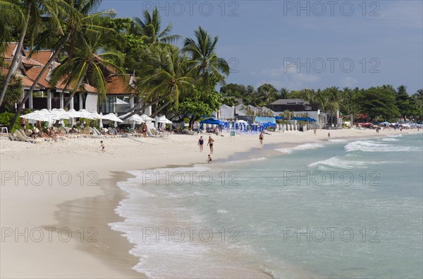 Tourists on the beach