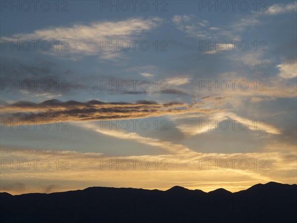 Panamint Mountains in the evening