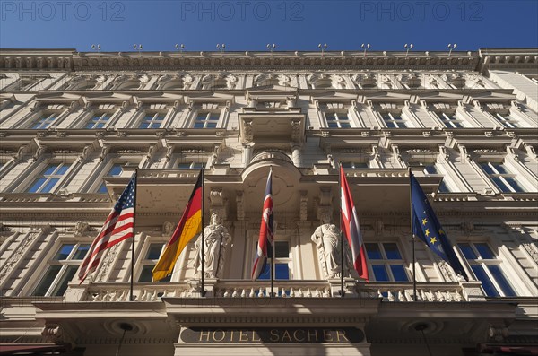 Main facade of Hotel Sacher