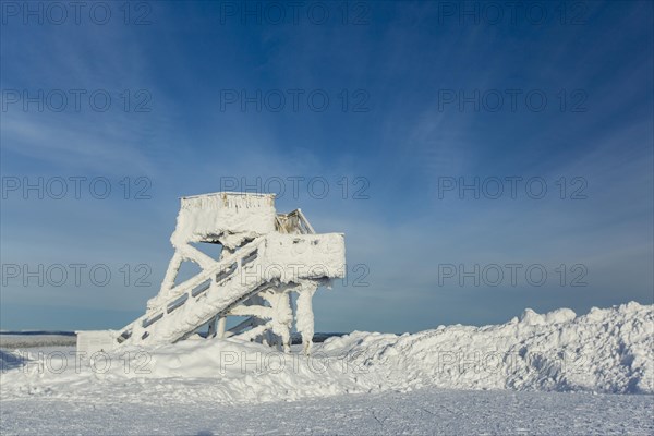 Snow-covered view point