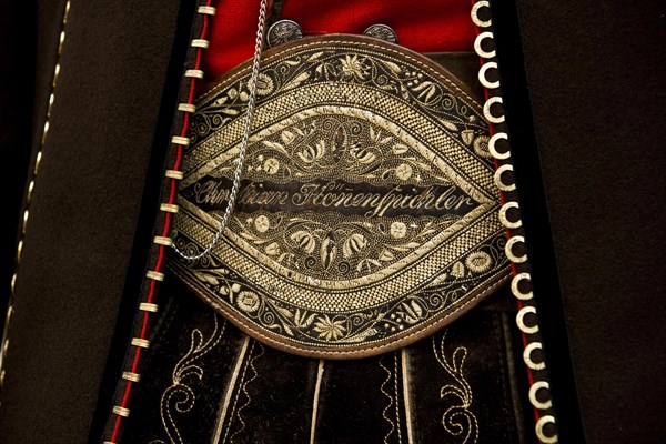 Detail view of a traditional belt