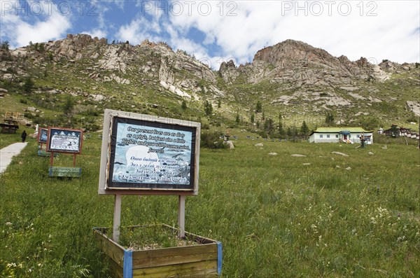 Pilgrimage route to a monastery in the mountains