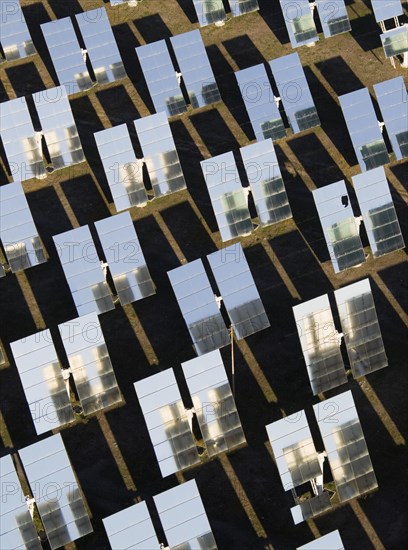 Rows of solar panels