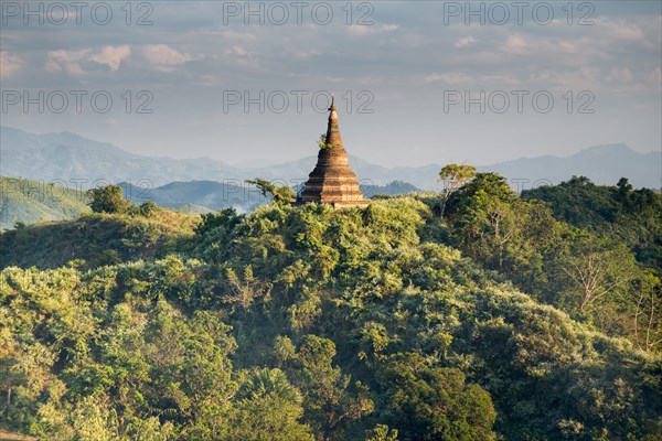 A pagoda is surrounded by trees