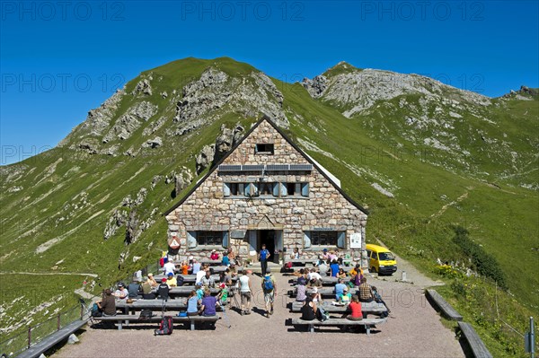 Hikers at Pfalzerhutte