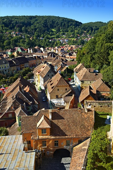 Saxon medieval citadel from the clock tower