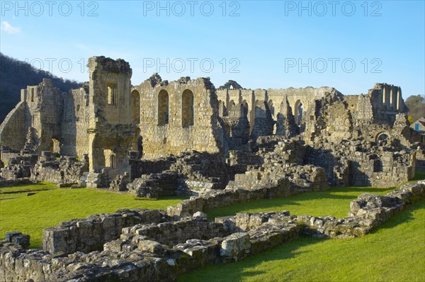 Ruins of the Cistercian Gothic Rievaulx Abbey