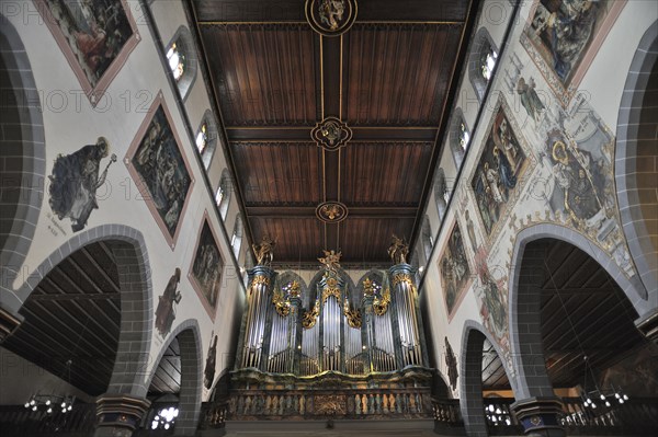 Interior with organ loft