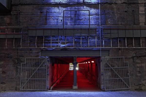 Illuminated tunnel