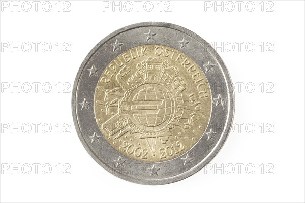 Austrian two euro coin